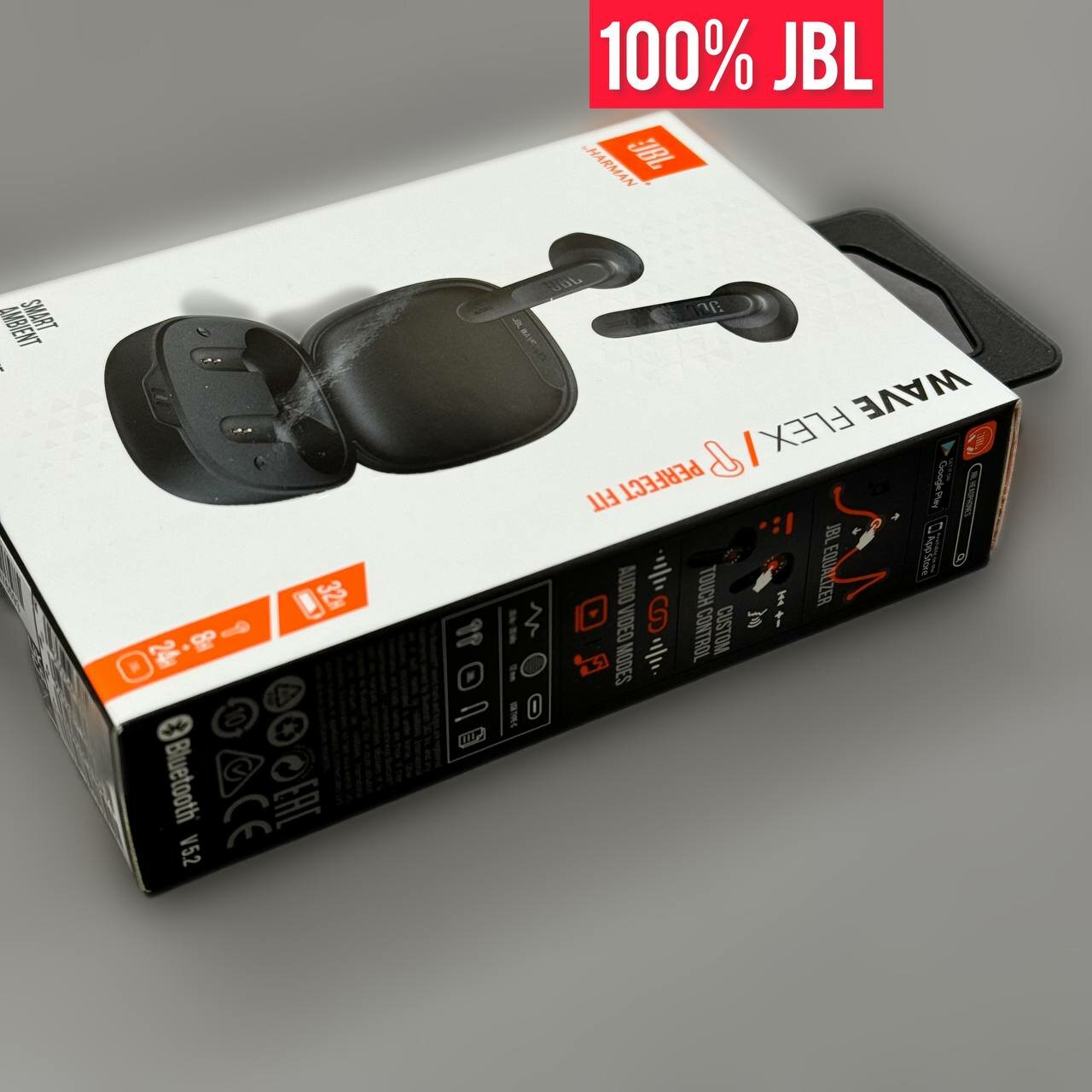 Наушники JBL Wave Flex, Blue - фото №17