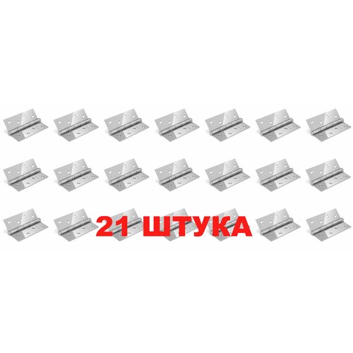 фото Петля универсальная fuaro (фуаро) in4400u-bl cp (4bb/bl 100x75x2,5), хром, упаковка блистер, (комплект 21 штука)