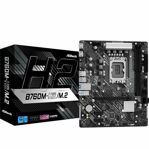 Материнская плата ASRock B760M-H2/M.2 материнская плата asrock b760m h m 2 socket 1700 2xddr5 4800