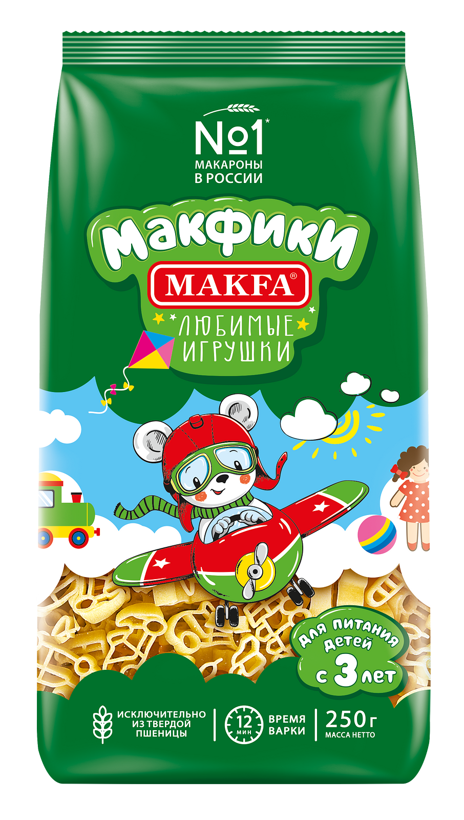 Упаковка из 16 штук Макфики Макфа Любимые игрушки 250г