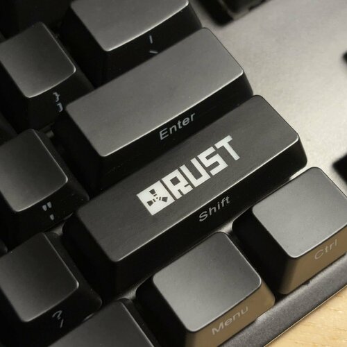 SHIFT Кейкап Rust для механической клавиатуры черный 275u OEM R2 418₽