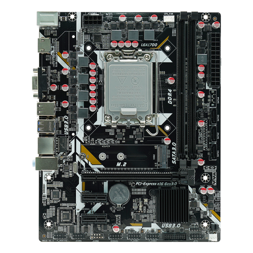 Материнская плата AFOX IH610D4-MA5-V2, Socket1700, Intel H610, mATX материнская плата afox ih61 ma2 v2 socket1155 intel h61 matx