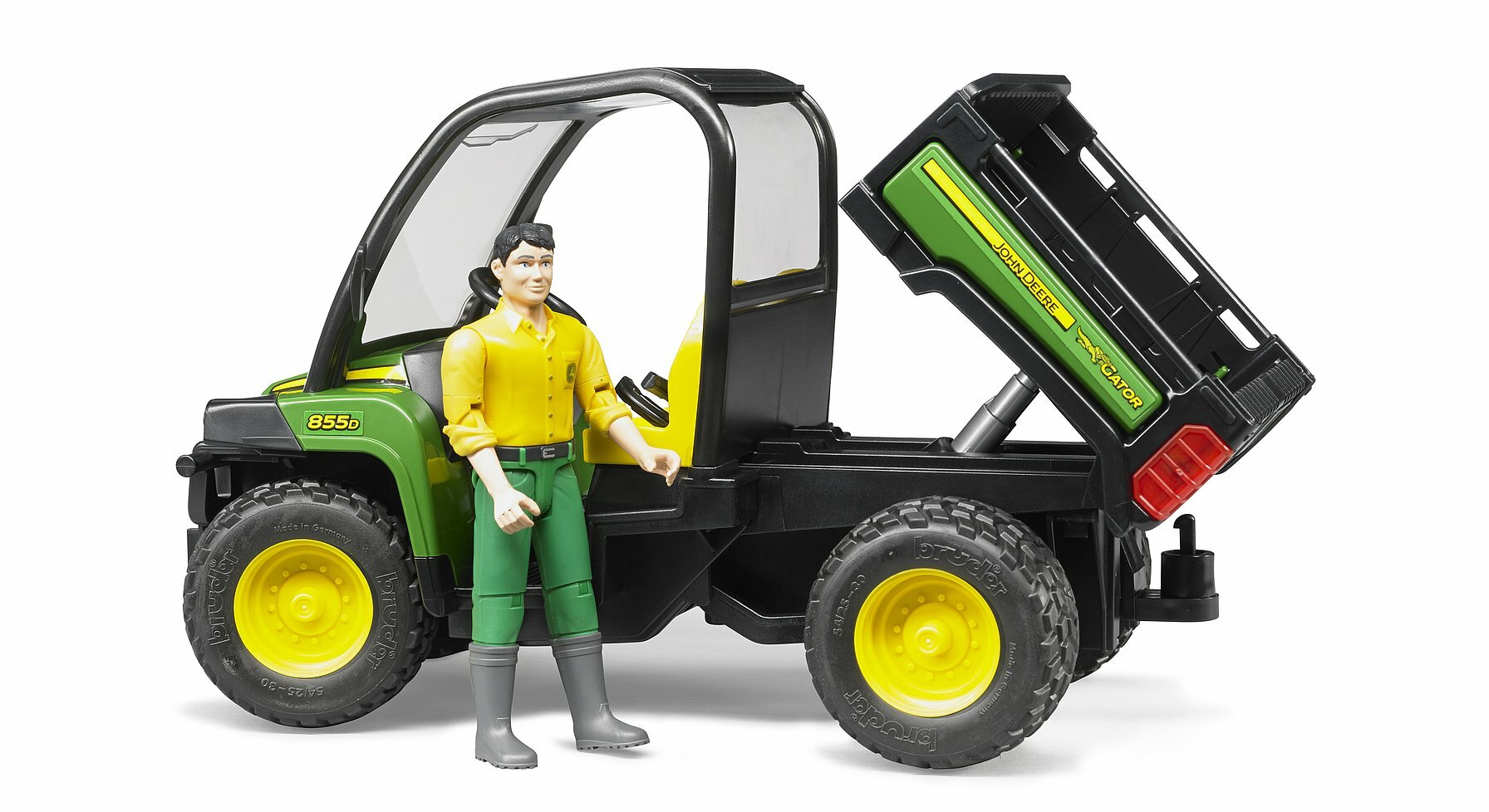 Bruder John Deere Gator XUV 855D с фигуркой водителя - фото №15