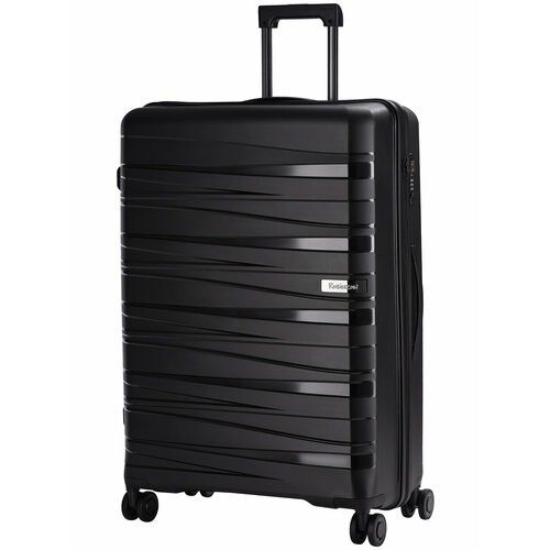Чемодан Robinzon Corsica, 100 л, размер L, черный чемодан robinzon corsica 100 л размер l серый