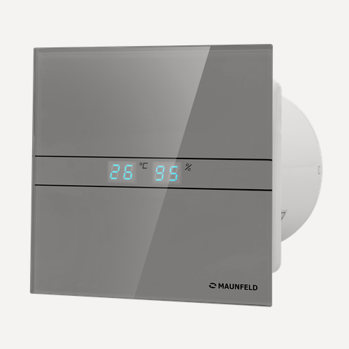 Изображение товара Вытяжной вентилятор с датчиком влажности и таймером MAUNFELD MFE10THGGR
