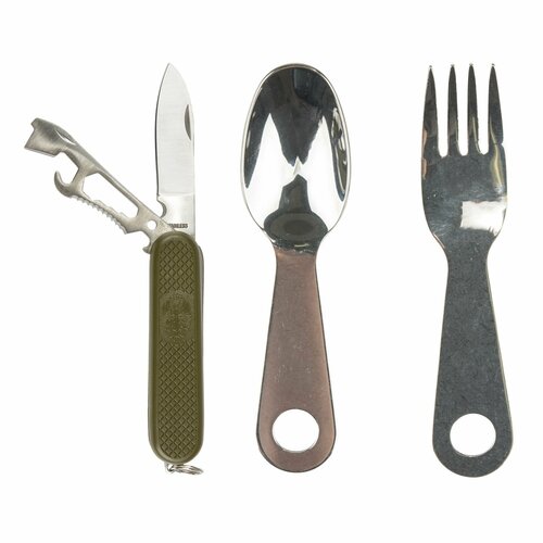 Походная посуда Outdoor Cutlery Set with Pocket Knife походная посуда kupilka 4 piece cutlery set red