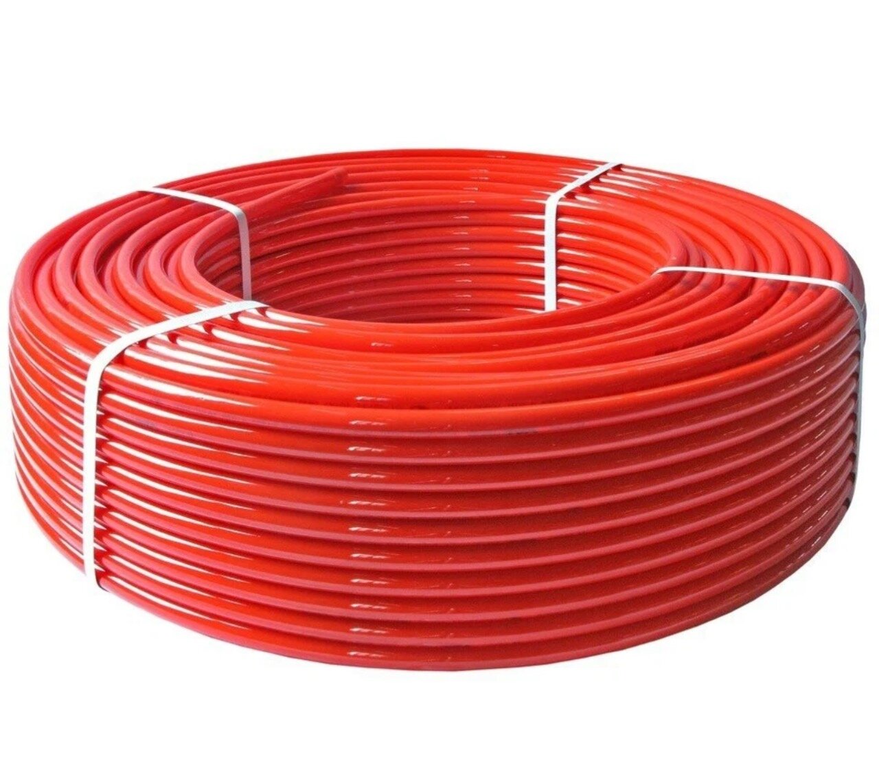 Труба из сшитого полиэтилена (шитик) PE-RT для теплого пола 16х2мм, 200м, красная, Valfex