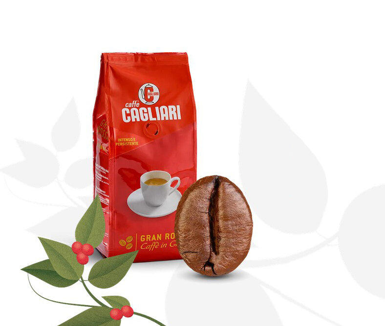 Кофе CAGLIARI в зернах Gran Rossa (Италия), 1 кг