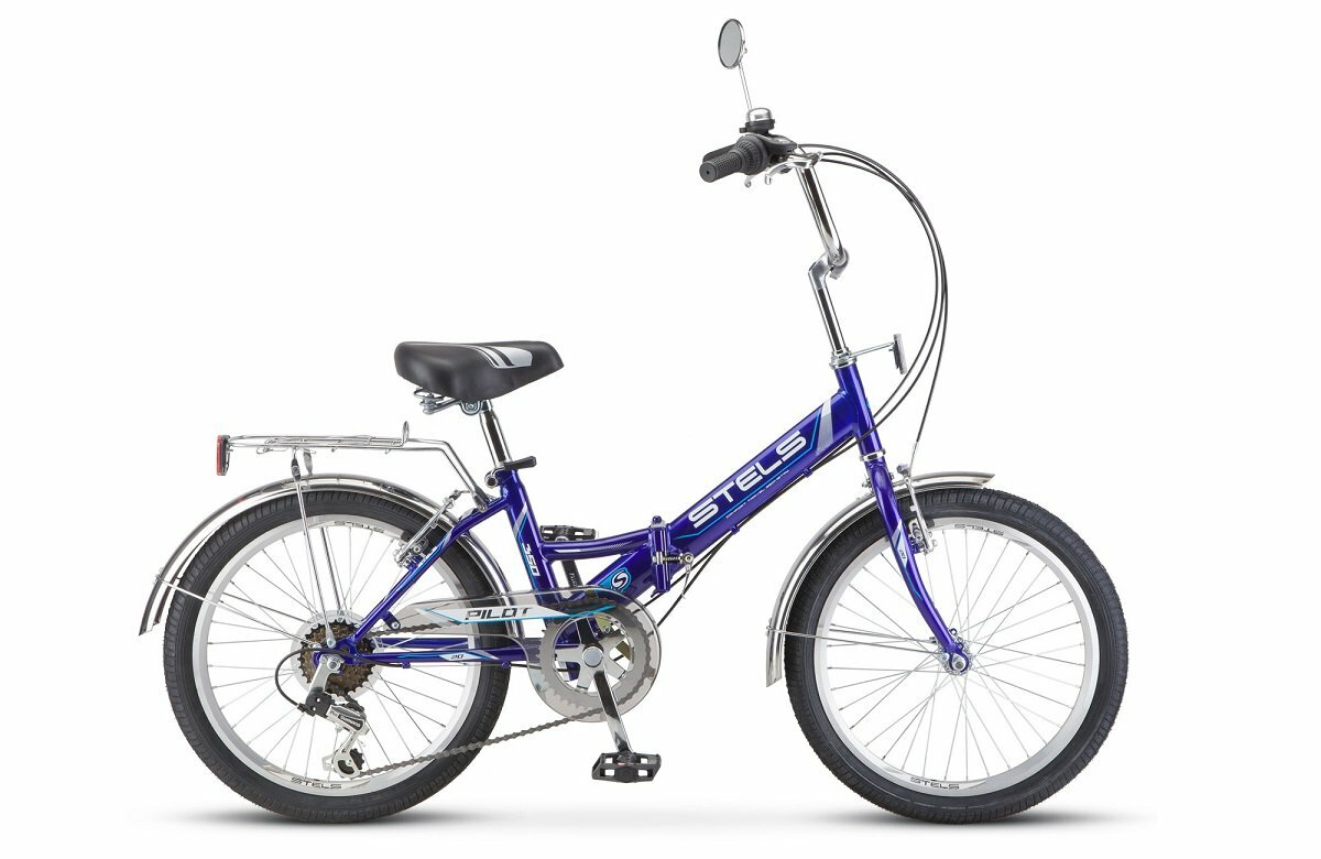 Велосипед 20" Stels Pilot 350 V Z010 (6-ск.) Синий для детей мальчиков и девочек на рост 120-150см от 6 до 12 лет