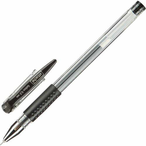 Attache Ручка гелевая Gelios-030 0.5 мм, черный цвет чернил, 1 шт.