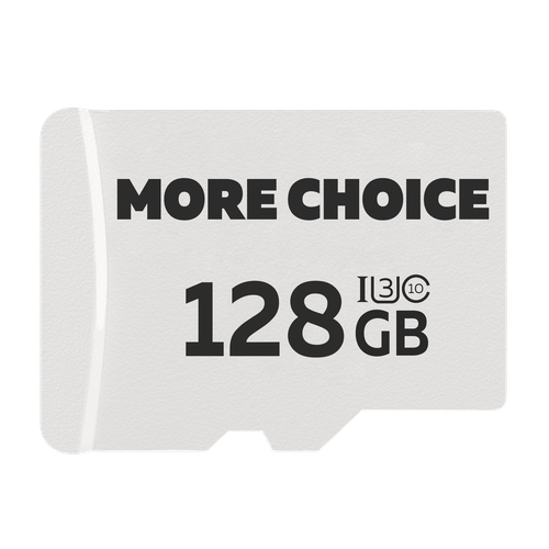 Карта памяти 128Gb Micro-SD More choice Class10 V10 MC128 Black White