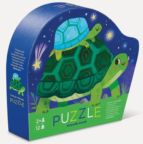 Изображение товара Пазл Crocodile Creek Черепашки серии MINI PUZZLE, 12 деталей, 41196 (уценка)