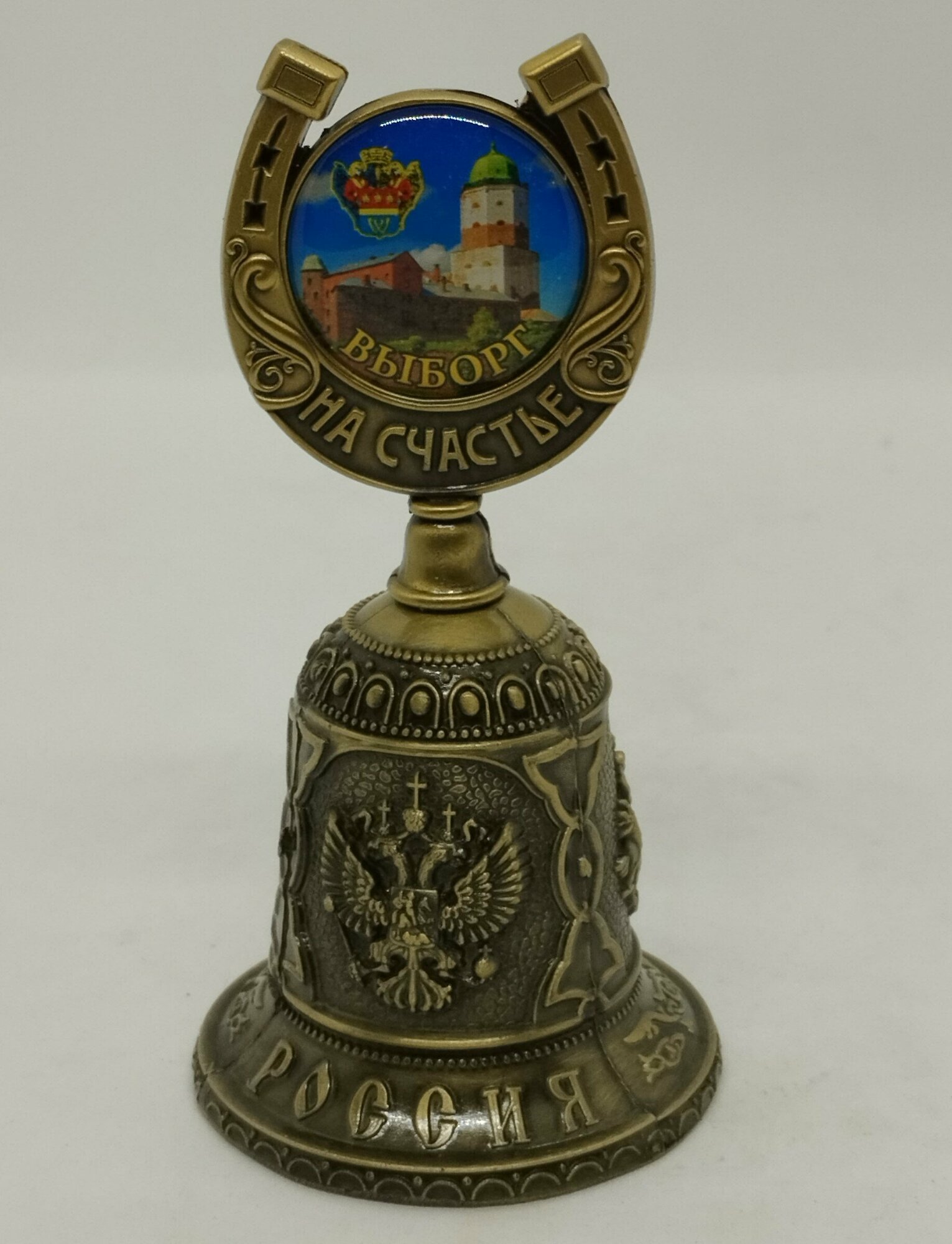 Колокольчик-подкова "выборг" бронза