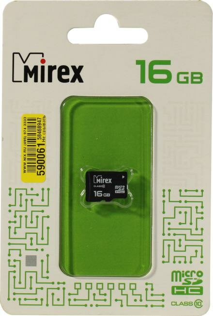 Карта памяти 4GB Mirex microSDHC Class 10 - фото №16