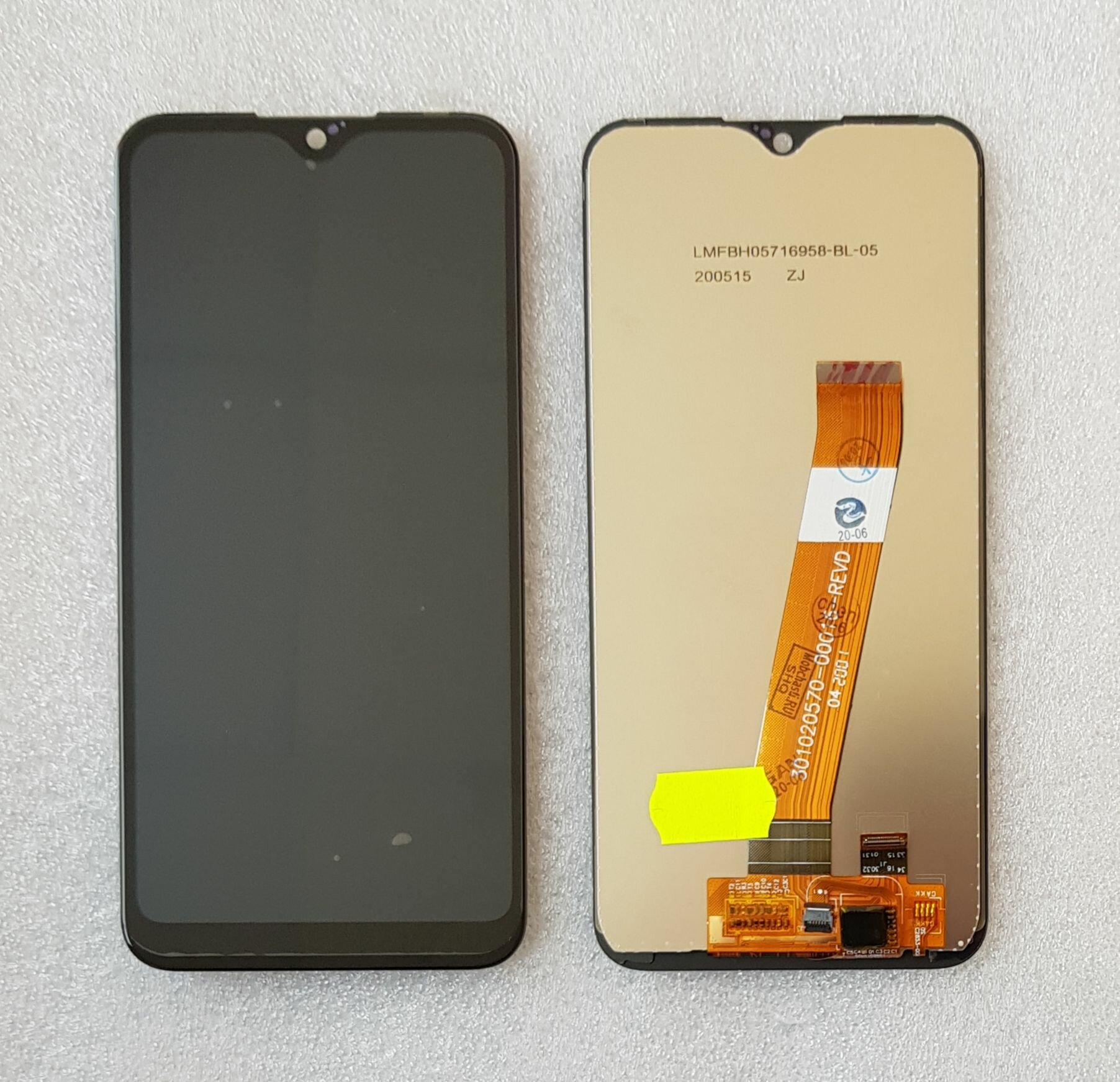 Дисплей для Galaxy A01 SM A015F/DS/G M01 SM M015F/DS с сенсором широкий коннектор шлейфа (РСТ) черный