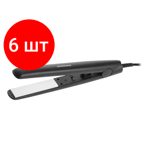 Комплект 6 штук Выпрямитель для волос NORMANN AHS-615 25 Вт 180С керамика 295400₽