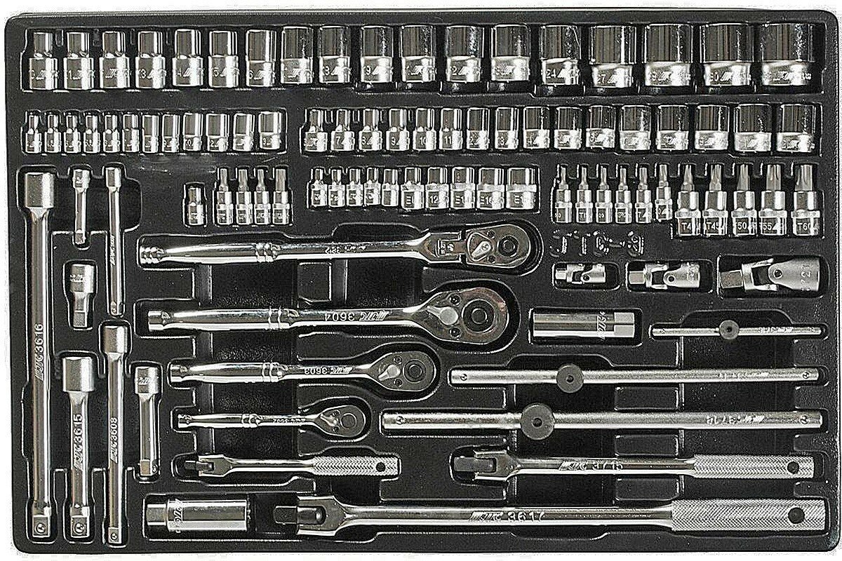 JTC-39313 Набор инструментов для тележки инструментальной -3931 (3-я секция) 94 предмета
