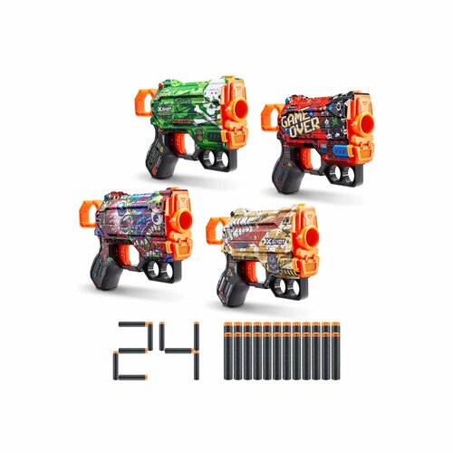Набор игровой X-SHOT Скинс Менейс 4шт 36543