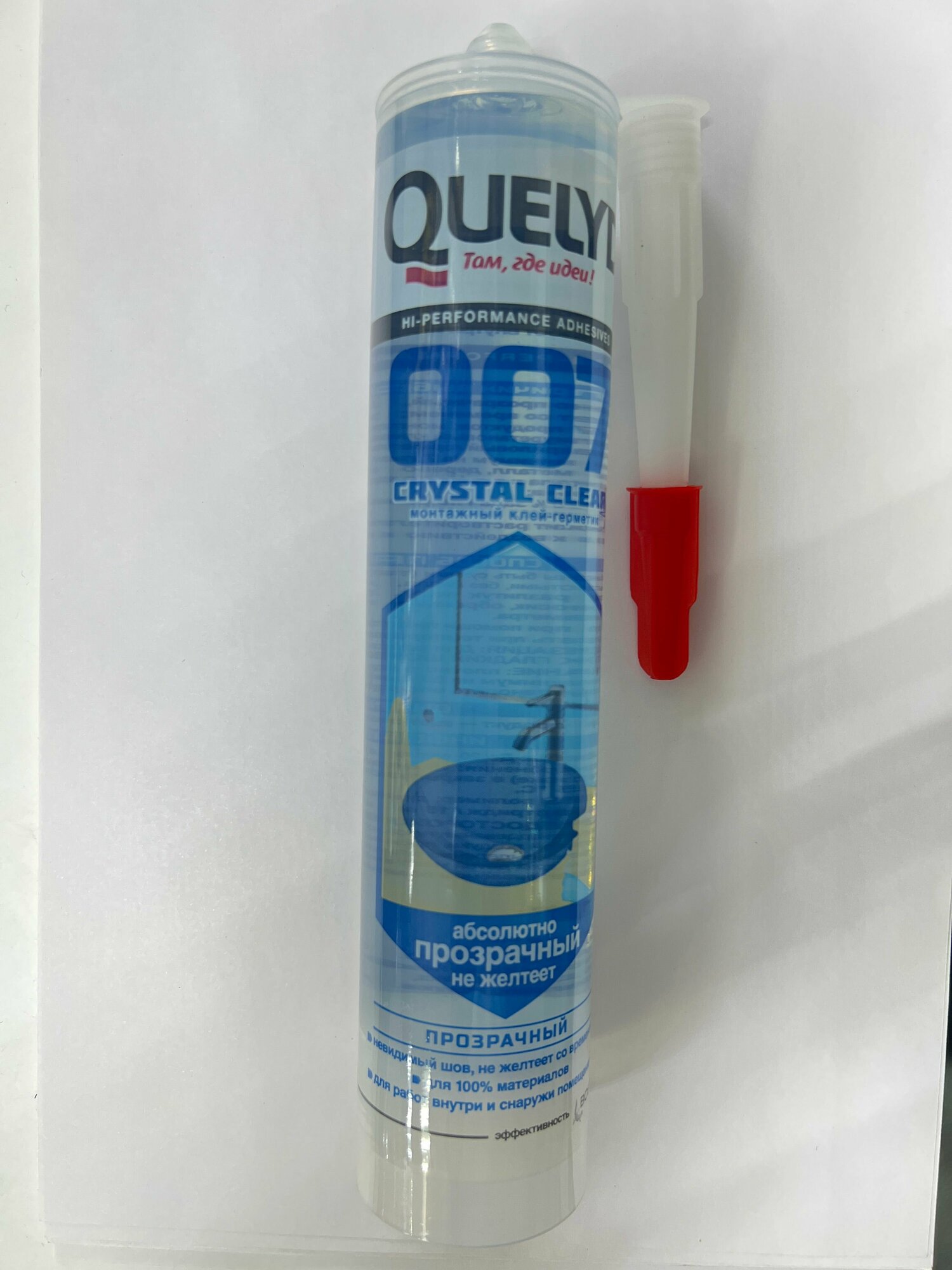 Клей-герметик Quelyd 007 Cristal Clear прозрачный