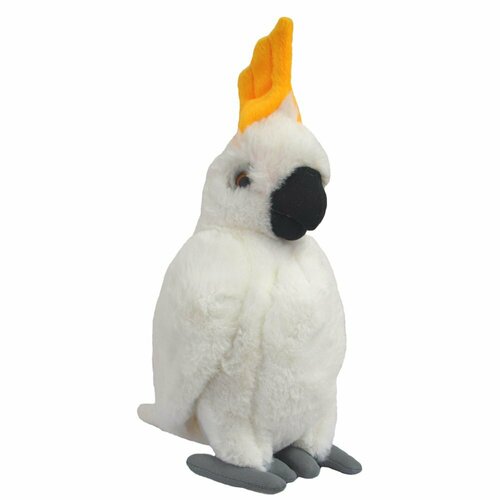 Мягкая игрушка BEPPE Попугай Какаду белый 22 см