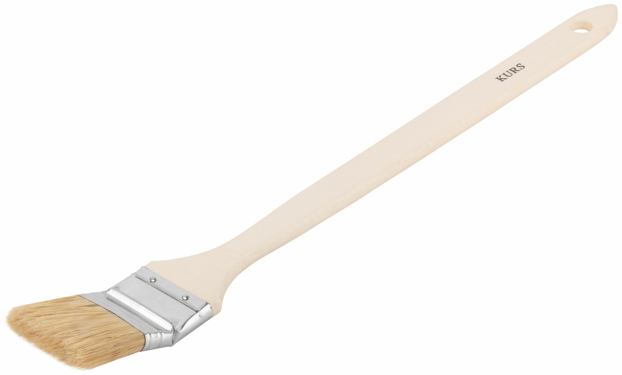 Кисть радиаторная, натур. светлая щетина, деревянная ручка 2" (50 мм)