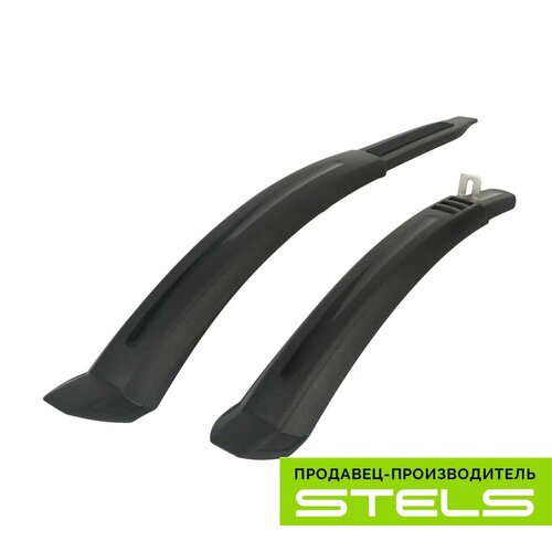 фото Крылья для велосипеда 24" stels xh-b524 пластиковые чёрные (комплект) new (item:010)