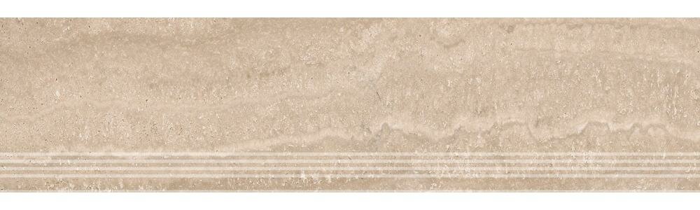 Плитка из керамогранита KERAMA MARAZZI SG560420R/GR Риальто песочный натуральный Ступень 30x119,5 (цена за 1 шт)