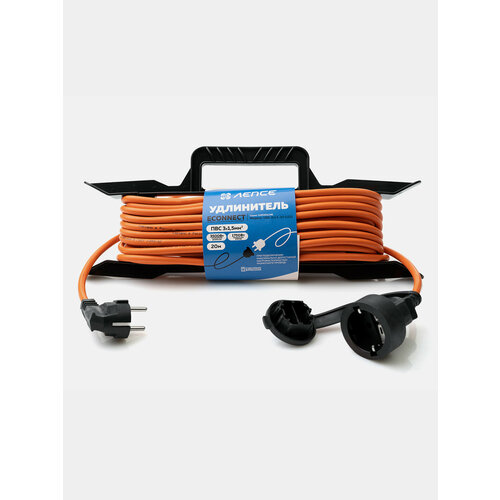 Удлинитель лепсе ГОСТ ПВС 3x1,5 16А 20м IP44 на рамке