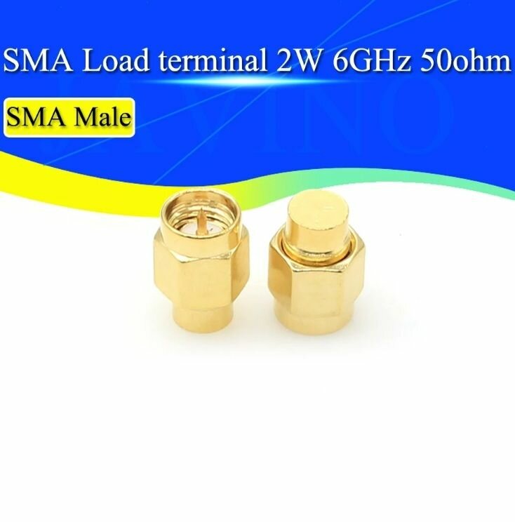 Нагрузка 50 Ом SMA-Male 2 ВТ 6ГГц 1Шт