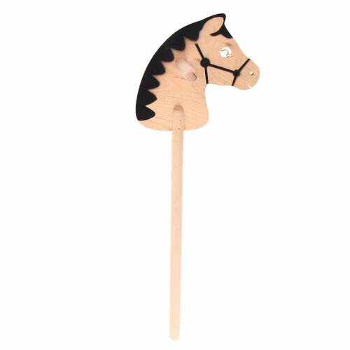 Игрушка «Лошадка на палке» лошадка мультик 65 см 611034 коричневый