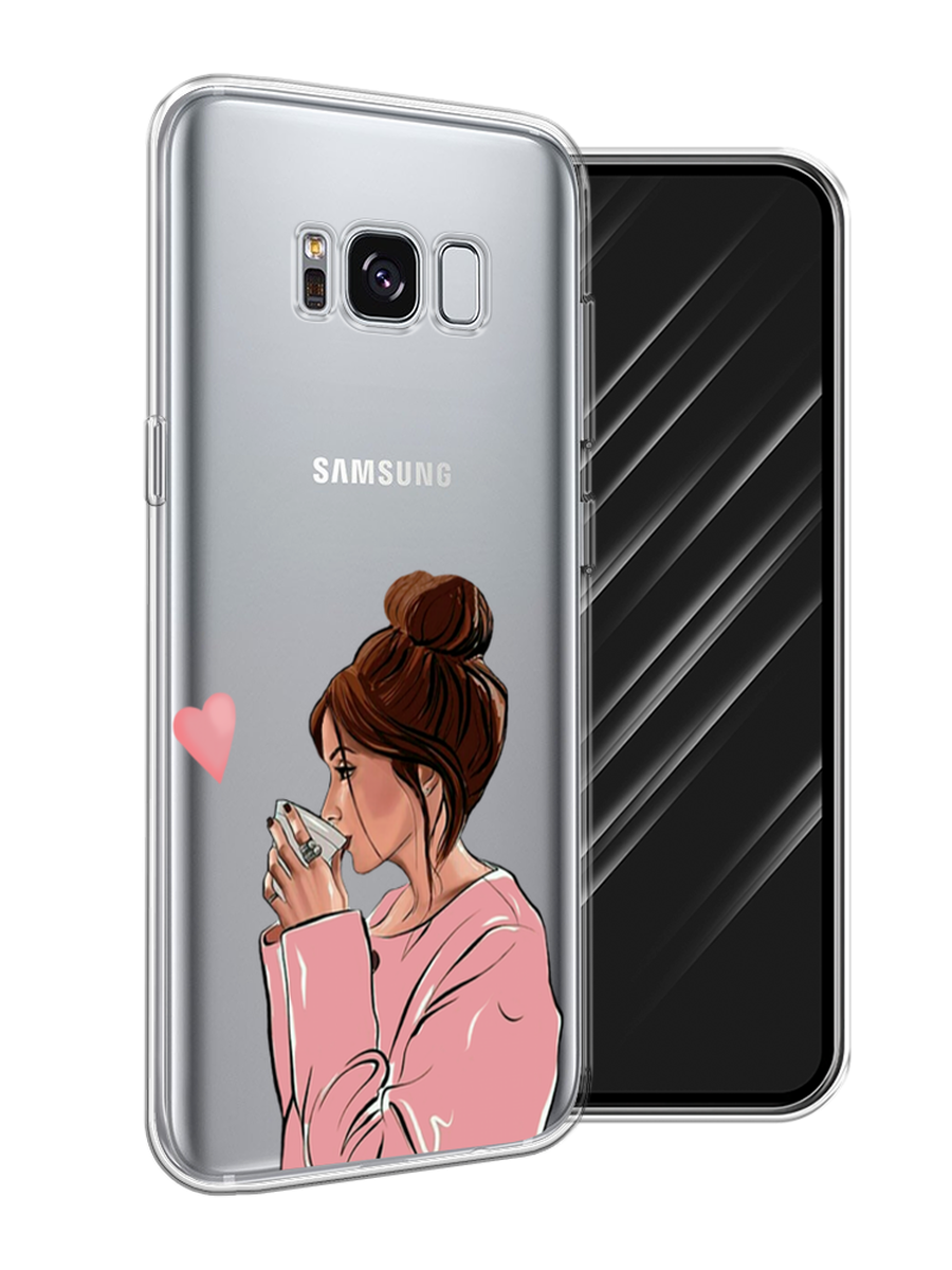 Силиконовый чехол на Samsung Galaxy S8 / Самсунг Галакси S8 "Приготовлено с любовью", прозрачный