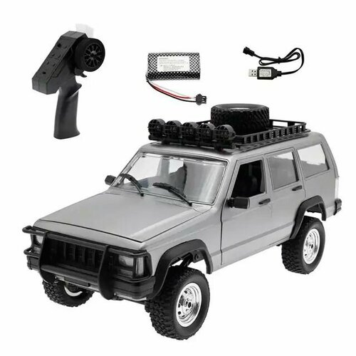 Радиоуправляемая машина джип MN MODEL CHEROKEE серый RTR 4WD масштаб 112 24G - MN-78 GRAY 7090₽