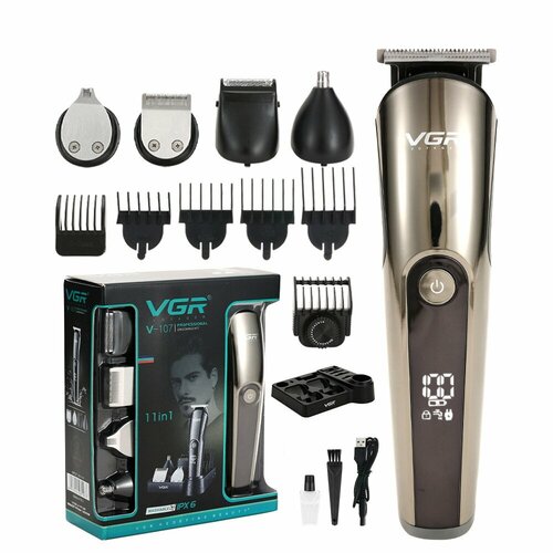 Профессиональная машинка для стрижки волос 11 В 1 Триммер для бороды и усов Набор для стрижки волос 2000₽