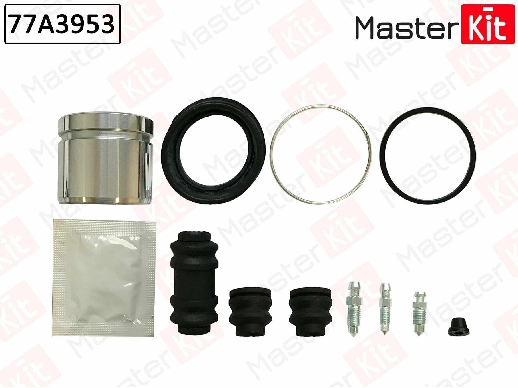 Ремкомплект тормозного суппорта+поршень Kia RIO (DC_) 2000 - 2005, MASTERKIT 77A3953