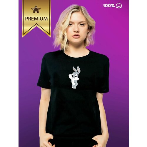 фото Футболка, размер xs (муж), черный styleprint