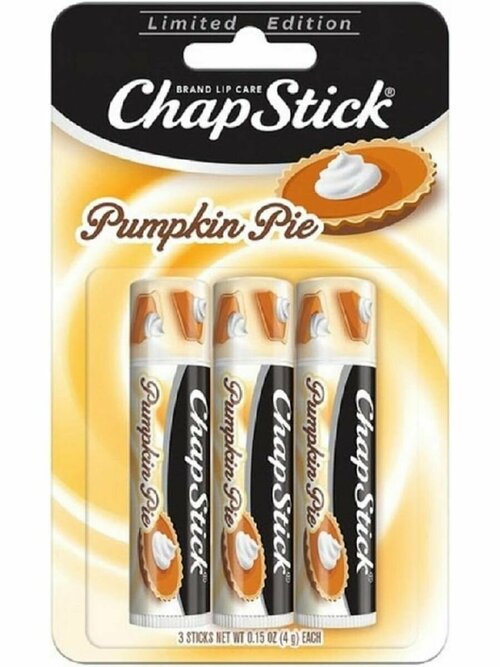 Гигиенические помады ChapStick, Бальзам увлажняющий для губ №1 в США Pumpkin Pie - 3 шт