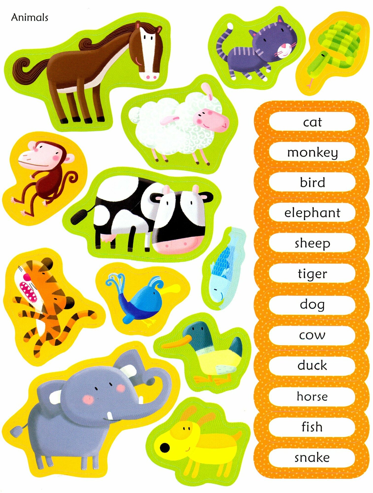 100 First English Words. Sticker Book - фото №6