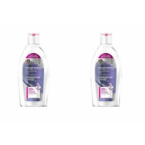 Черный жемчуг Мицеллярная вода для лица, век и губ 750мл, 2 шт