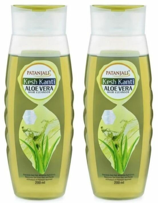 Patanjali Шампунь для волос Kesh Kanti, Алоэ-вера, 200 мл, 2 шт