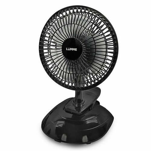 Вентилятор настольный и прищепка LUMME LU-109 диаметр 15 см 20 Вт серый 129000₽