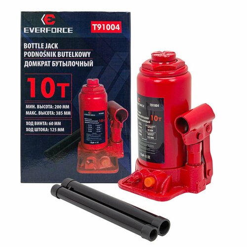 Домкрат бутылочный 10т EVERFORCE EF-T91004