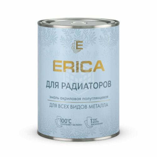 Эмаль для радиаторов отопления Erica, белая, 1,8 кг