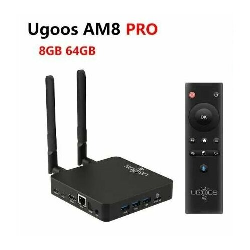 Ugoos AM8 pro 8 64 гбГеймпад с установленными приложениями для бесплатного просмотра ТВ и фильмов 3190000₽