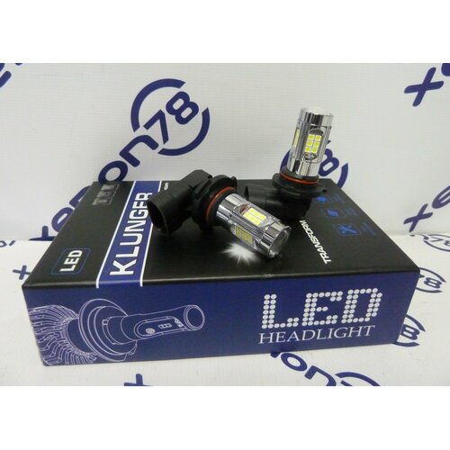 Светодиодные лампы HB4 (9006) Klunger (чипы 3030) 12W 5000K 1500Lm (12V) - 2 шт.