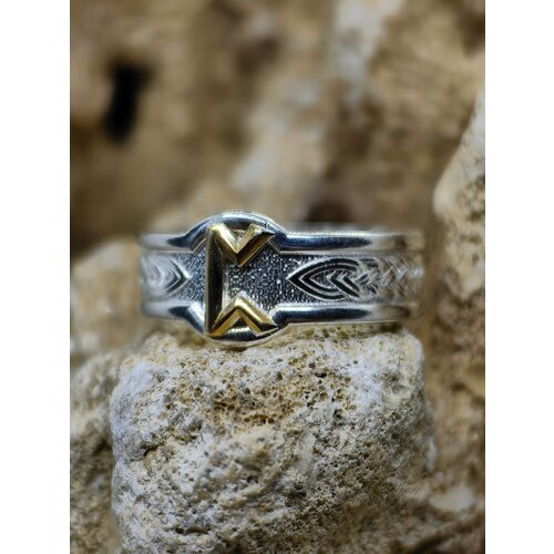 фото Кольцо sidorge, размер 19, серебряный, золотой