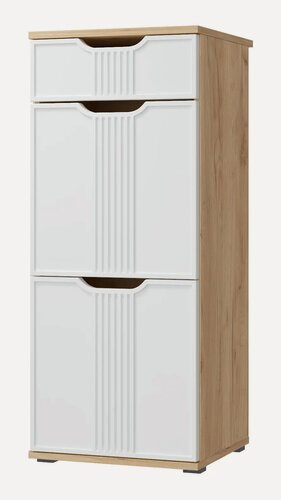 Изображение товара Тумба Compass Эмилия ЭЛ-03, 40.2х98х40, дуб крафт золотой/меренга