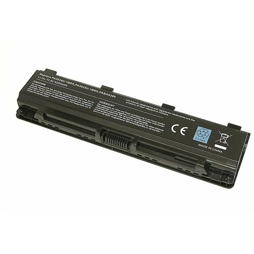 Аккумулятор для ноутбука Toshiba PA5024U-1BRS, PA5109U-1BRS, PABAS260, 11.1V, 5200mAh, код mb012162 аккумуляторная батарея iqzip для ноутбука toshiba satellite c800 pa5024u 1brs 10 8v 5200mah oem черная