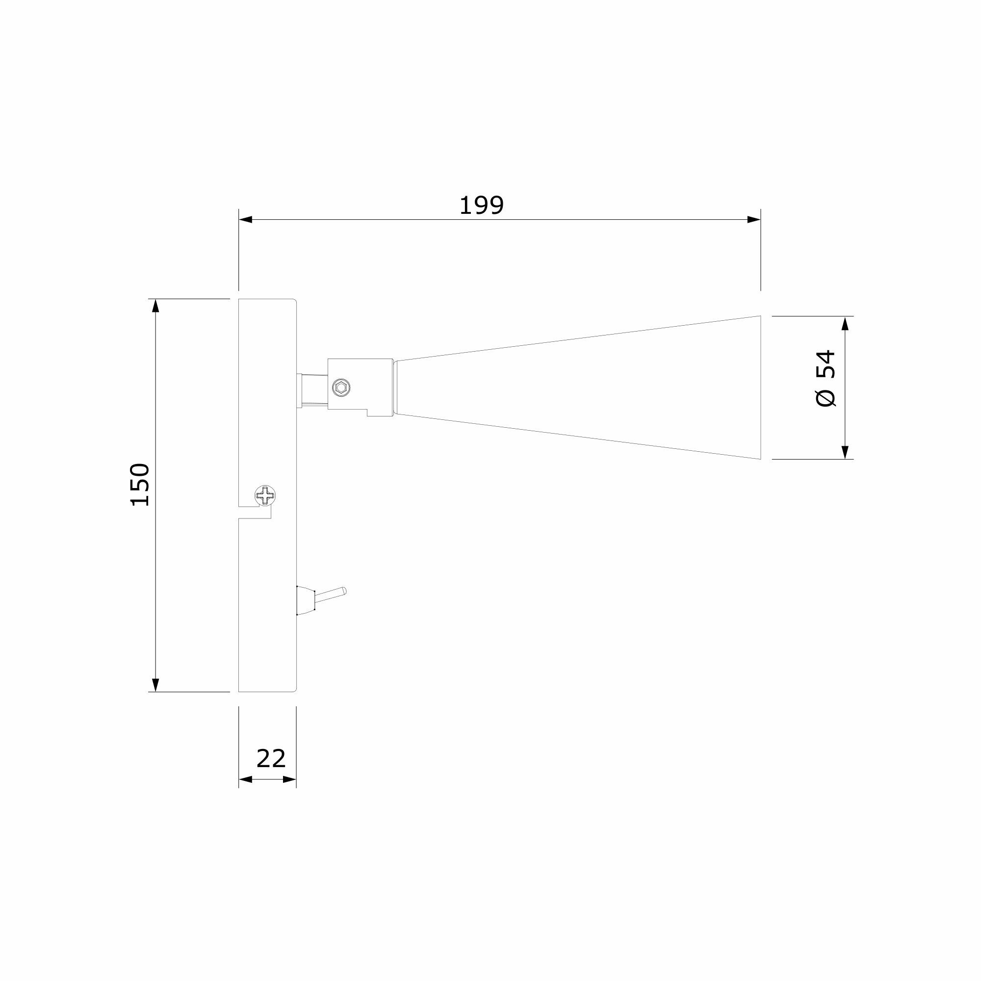 Настенный светильник Elektrostandard Horn GU10 SW чёрный MRL 1010 - фото №7