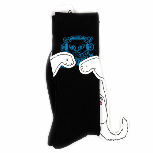 Носки RIPNDIP Носки с котом Лордом Нермалом Ripndip Socks, размер Универсальный, черный, синий ripndip nikola embroidered