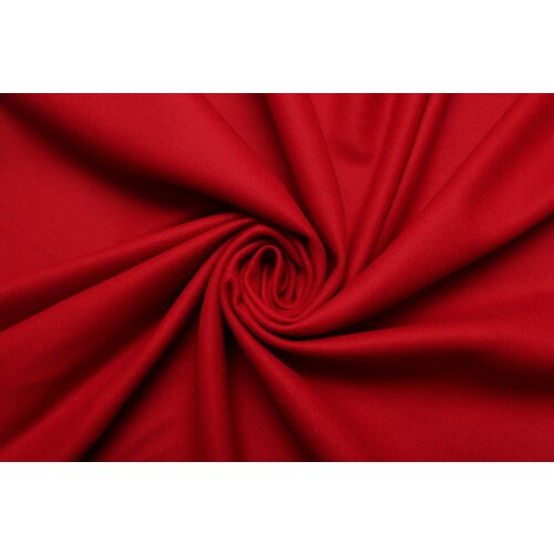 Ткань пальтовая под сукно малиново-красная, тёмная, ш140см, 0,5 м